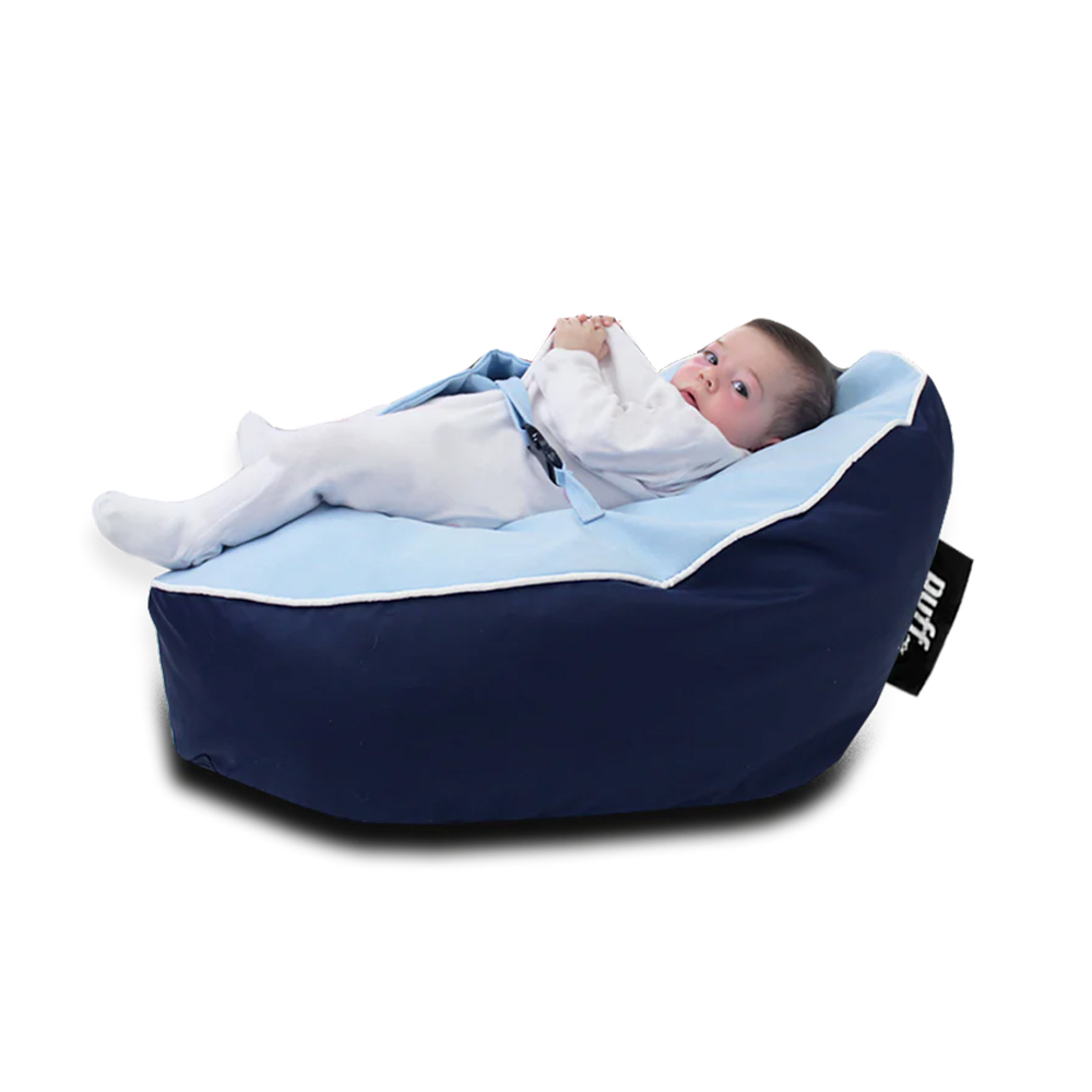 BABY PUFF NYLON/GAMUZA MARINO/CIELO Memory Foam