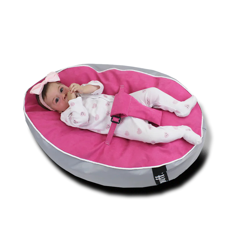 BABY PUFF NYLON/GAMUZA MARINO/CIELO Memory Foam