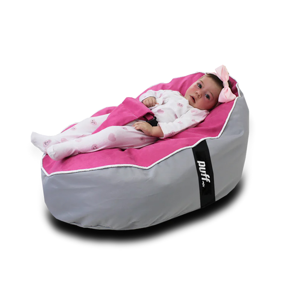 BABY PUFF NYLON/GAMUZA MARINO/CIELO Memory Foam