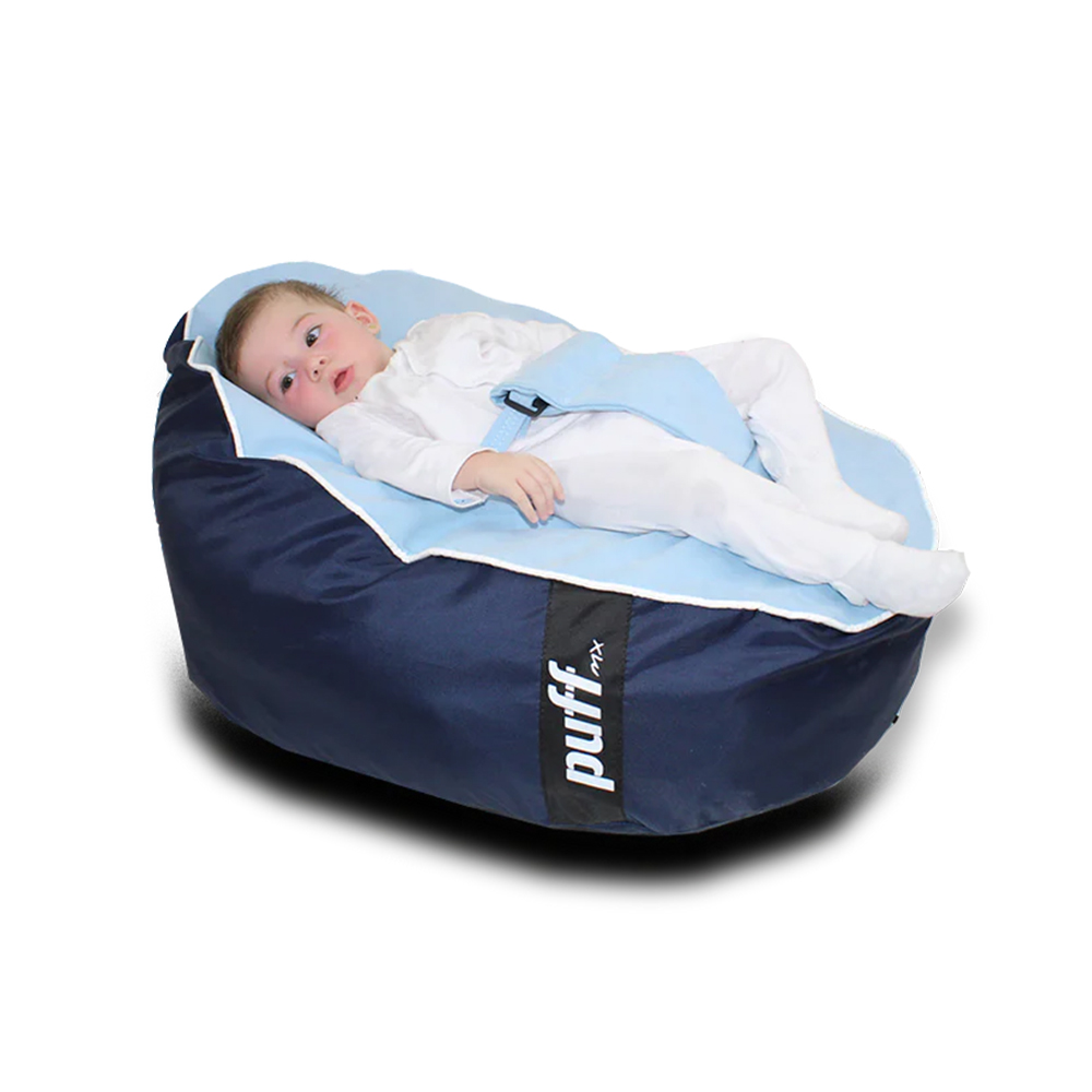 BABY PUFF NYLON/GAMUZA MARINO/CIELO Memory Foam