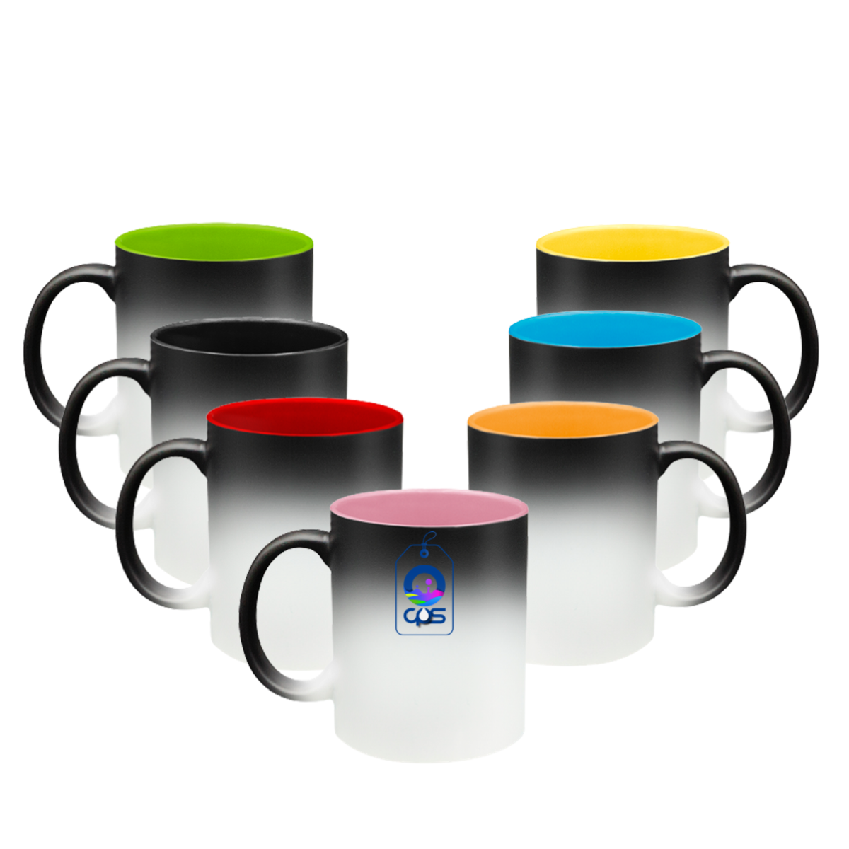 Taza Mágica con interior de color, 36 piezas.