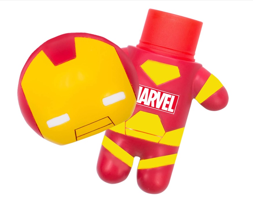 Bálsamo Labial de Iron Man Tipo Llavero Lip Smacker Marvel aroma a frutas