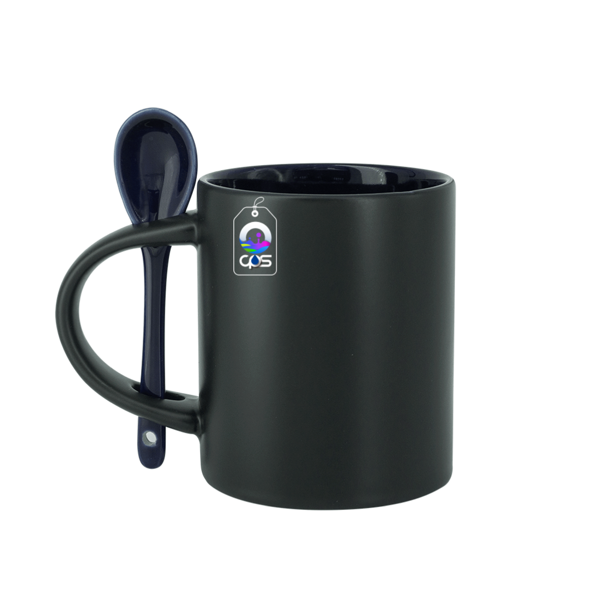 Taza Mágica con interior y cuchara de color, 12 piezas.