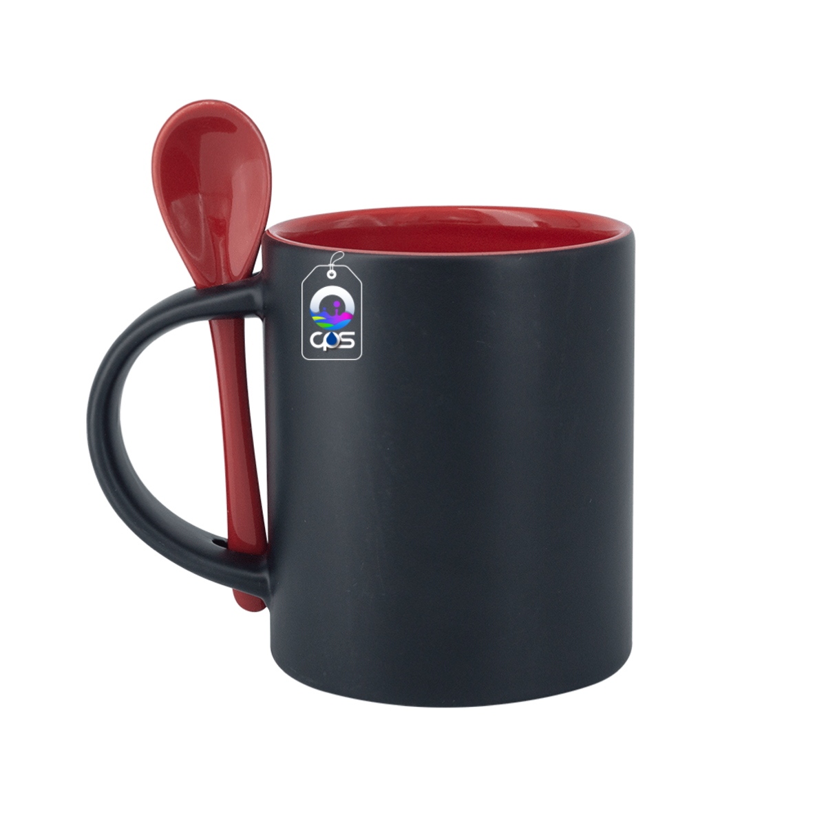 Taza Mágica con interior y cuchara de color, 12 piezas.