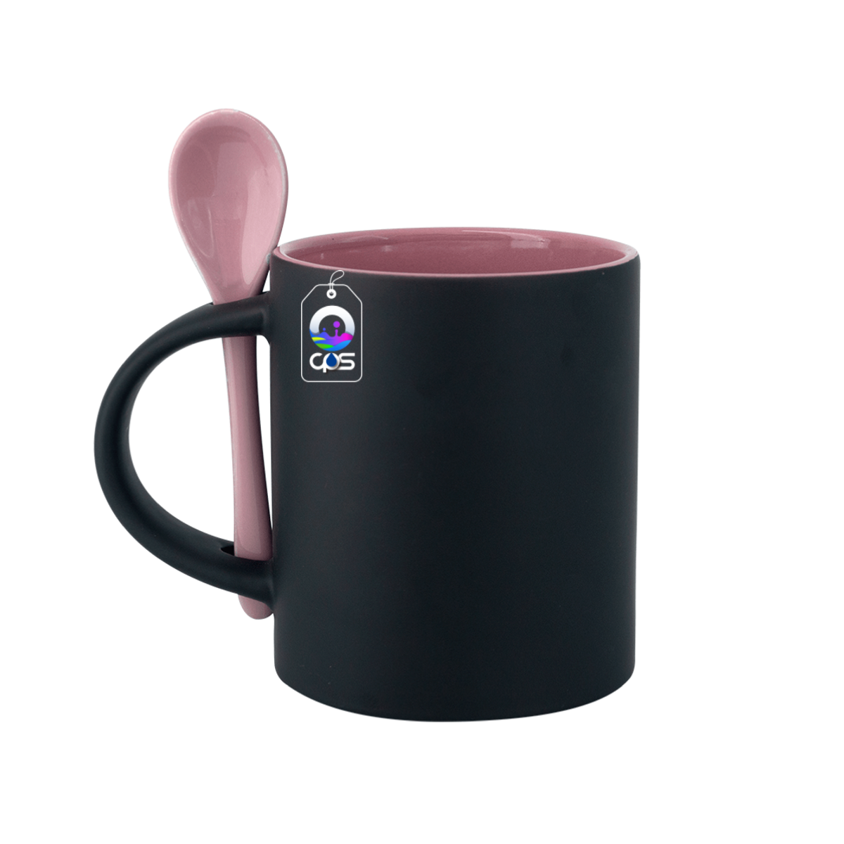 Taza Mágica con interior y cuchara de color, 12 piezas.