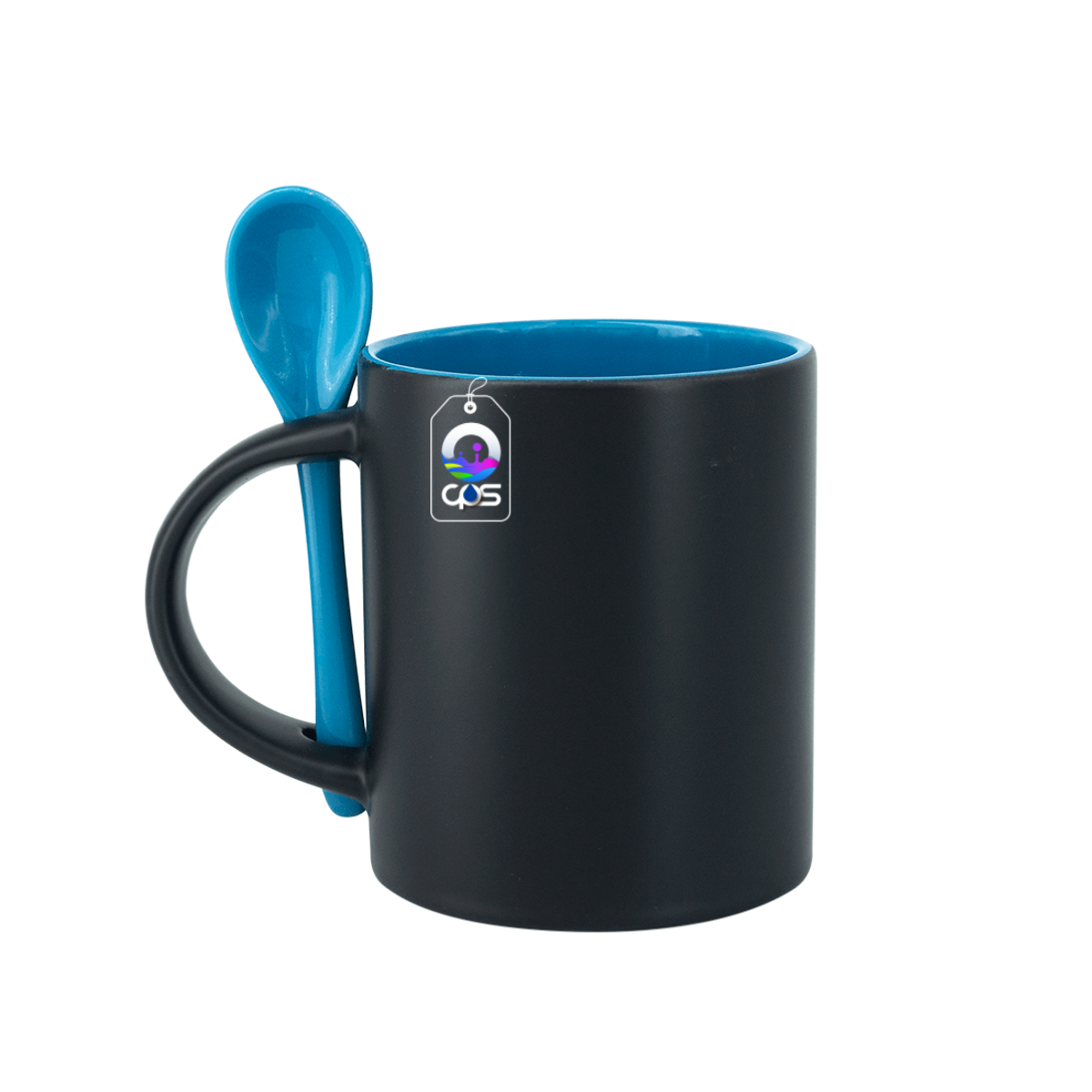 Taza Mágica con interior y cuchara de color, 12 piezas.