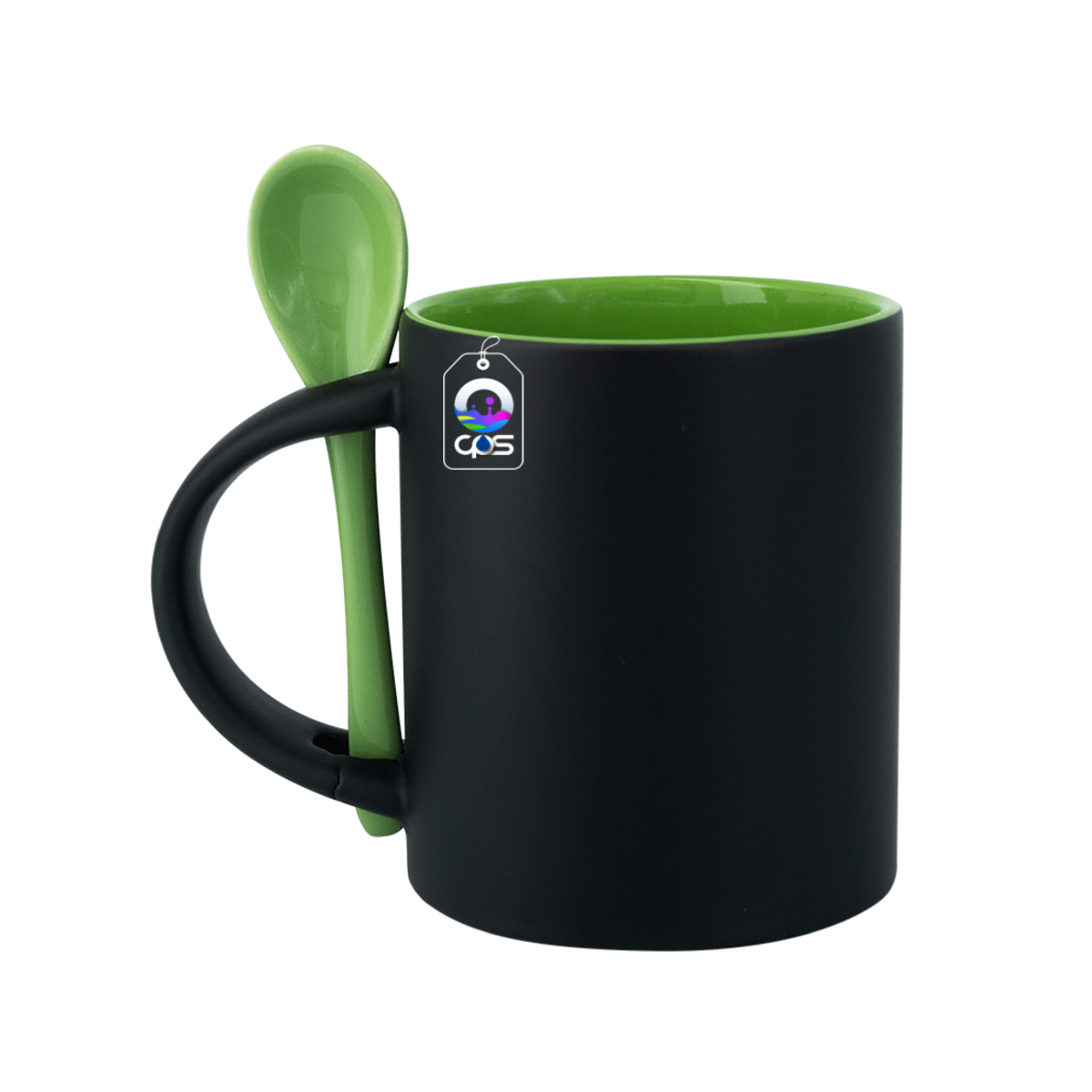 Taza Mágica con interior y cuchara de color, 12 piezas.