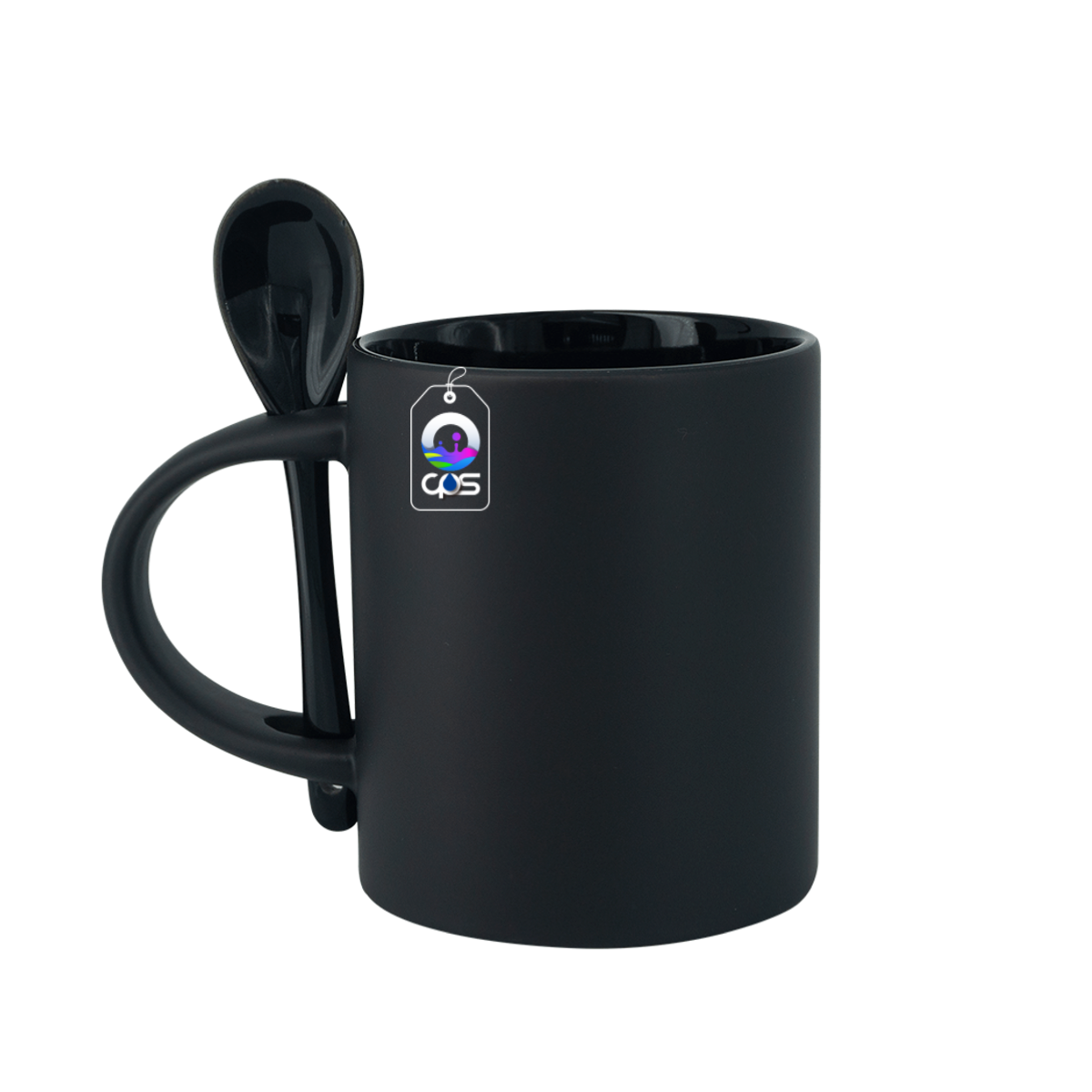 Taza Mágica con interior y cuchara de color, 12 piezas.