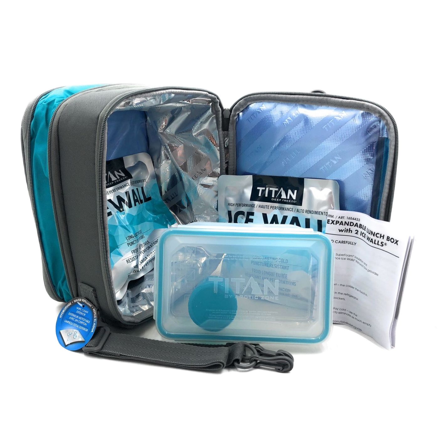 Lonchera Termica Expandible Titan Con Recipientes Color Gris