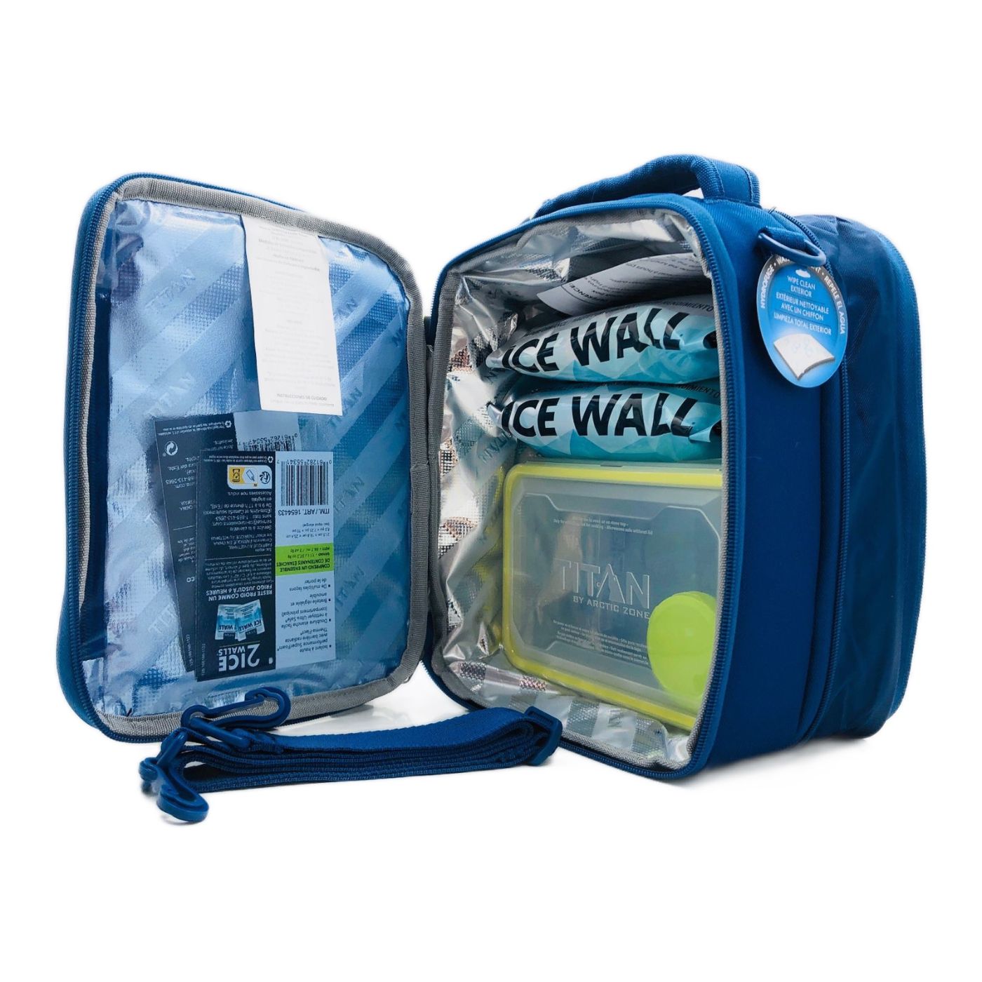 Lonchera Termica Expandible Titan Con Recipientes Color Azul