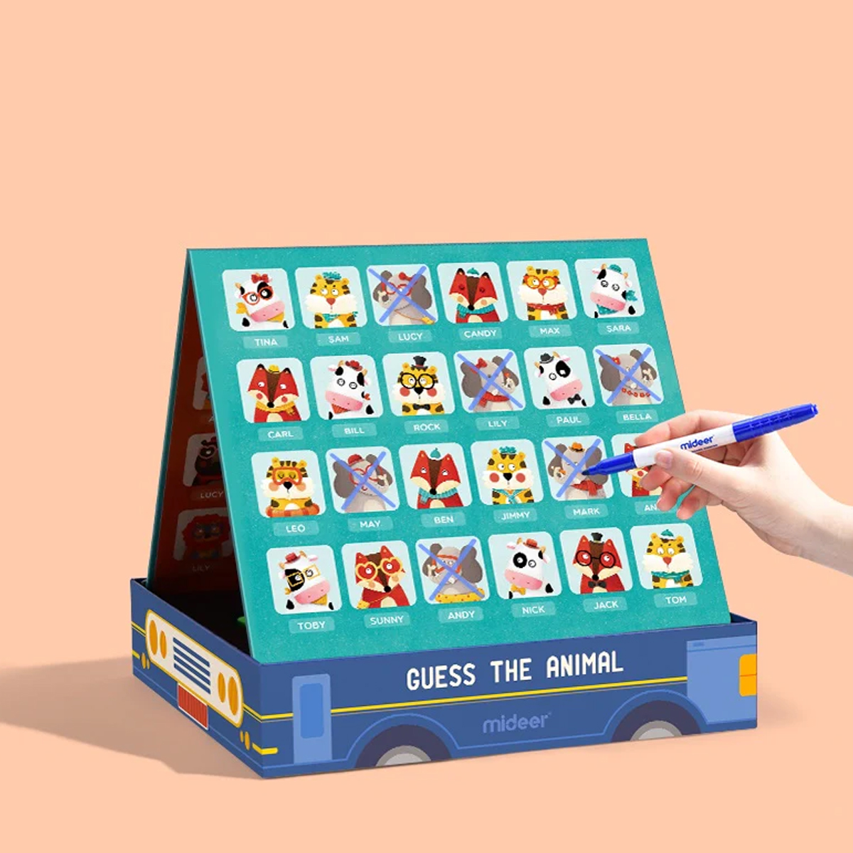 Juego De Mesa Para Niños Adivina El Animal Mideer