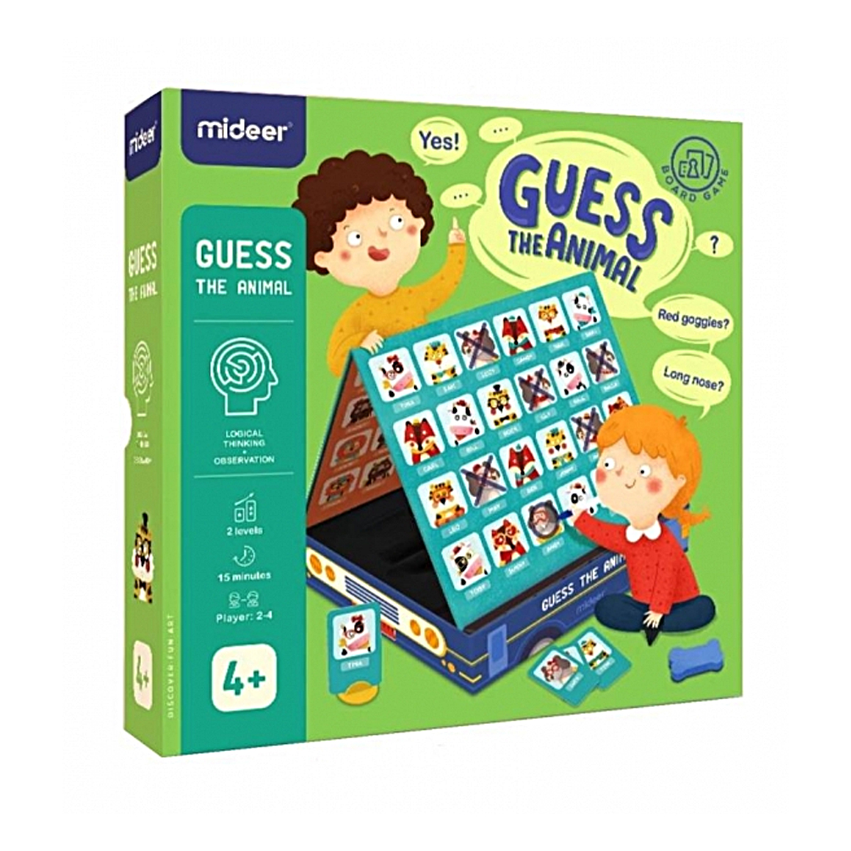 Juego De Mesa Para Niños Adivina El Animal Mideer