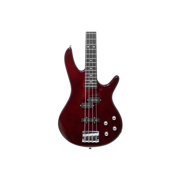 Bajo Eléctrico McCartney de 4 Cuerdas Pasivo Color Vino