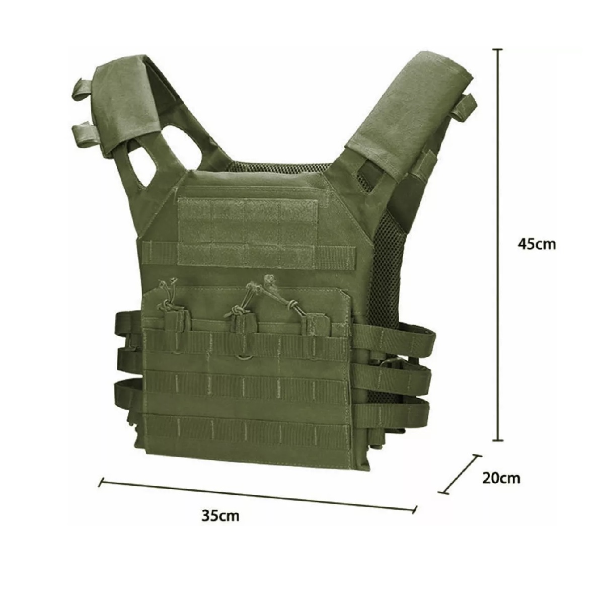 Chaleco Ropa Tactico Militar Paintball Tactica Verde
