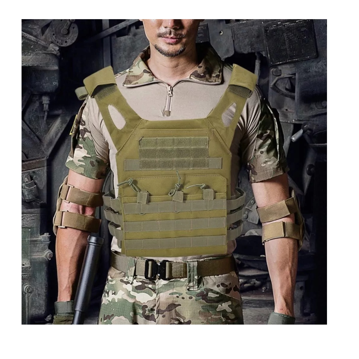 Chaleco Ropa Tactico Militar Paintball Tactica Verde