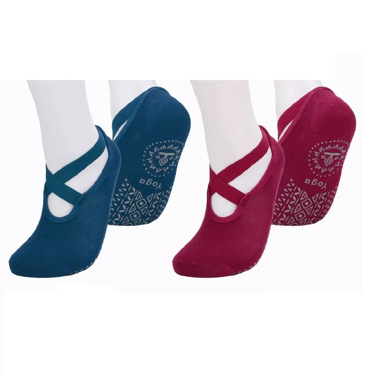 Calcetines De Yoga Antiderrapantes Pilates Danza 2 Pares