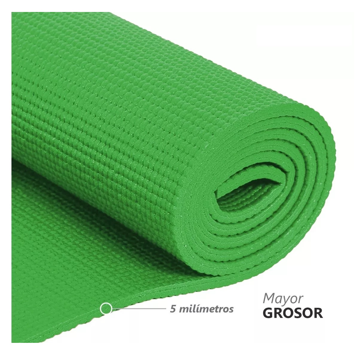 Tapete Portátil Yoga Pilates Fitness Ejercicio Relajación  Verde