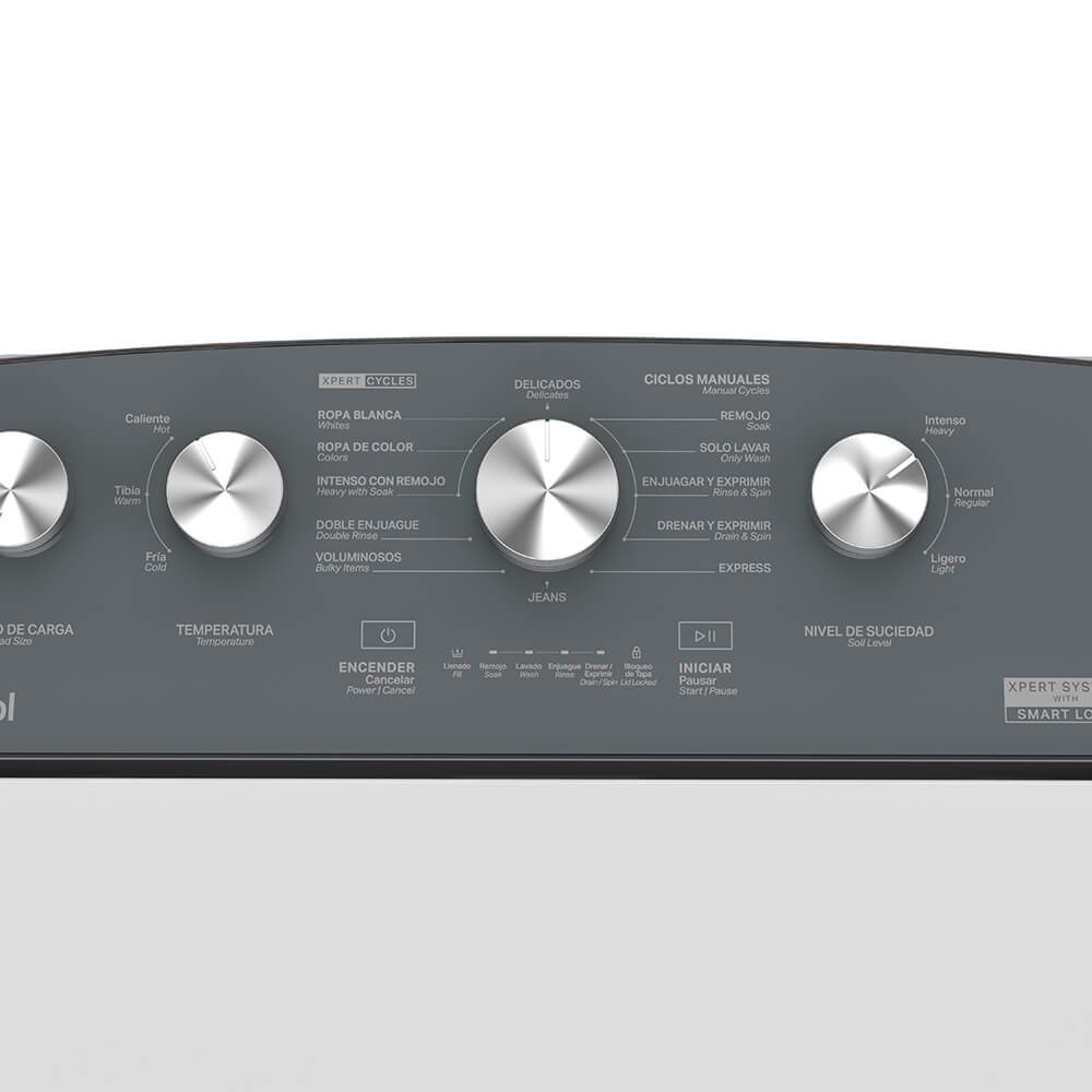 Lavadora Whirlpool Carga Superior 22Kgs Xpert System Blanco 8MWTW2224MPM