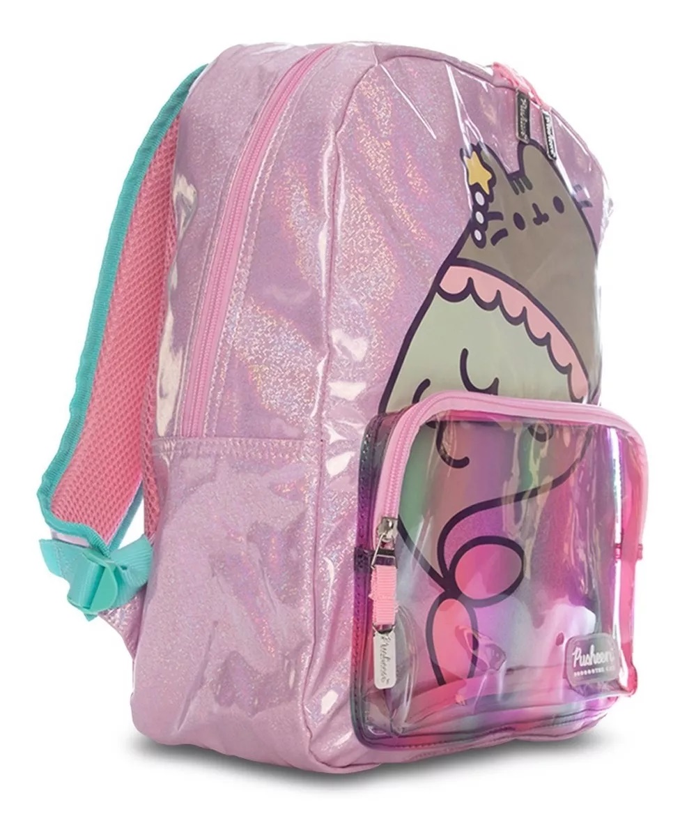 Mochila Gato Pusheen The Cat Sirena Kitten Sea Transparente