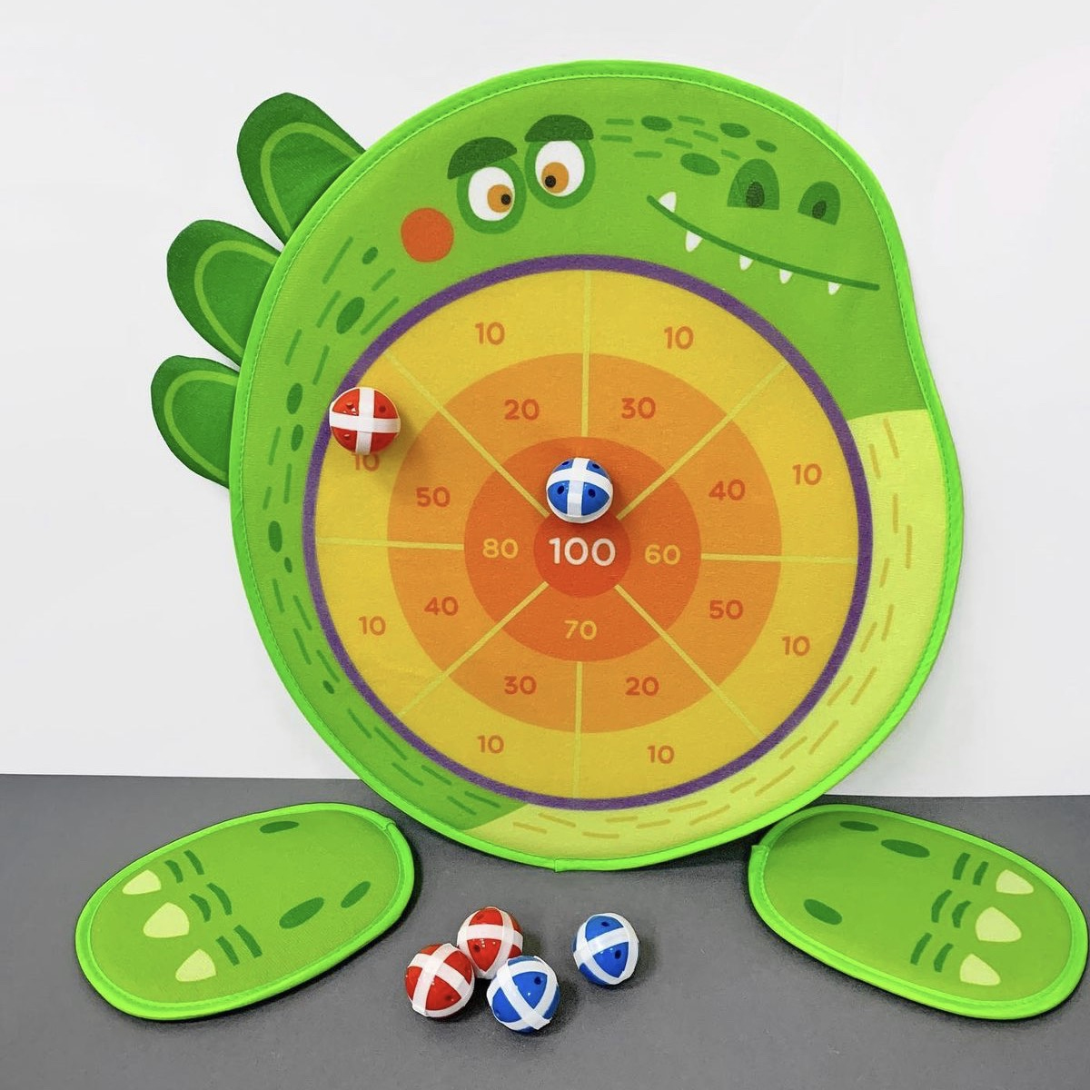 Juego Lanzamiento Dardos Pelotas Velcro Niños Mideer