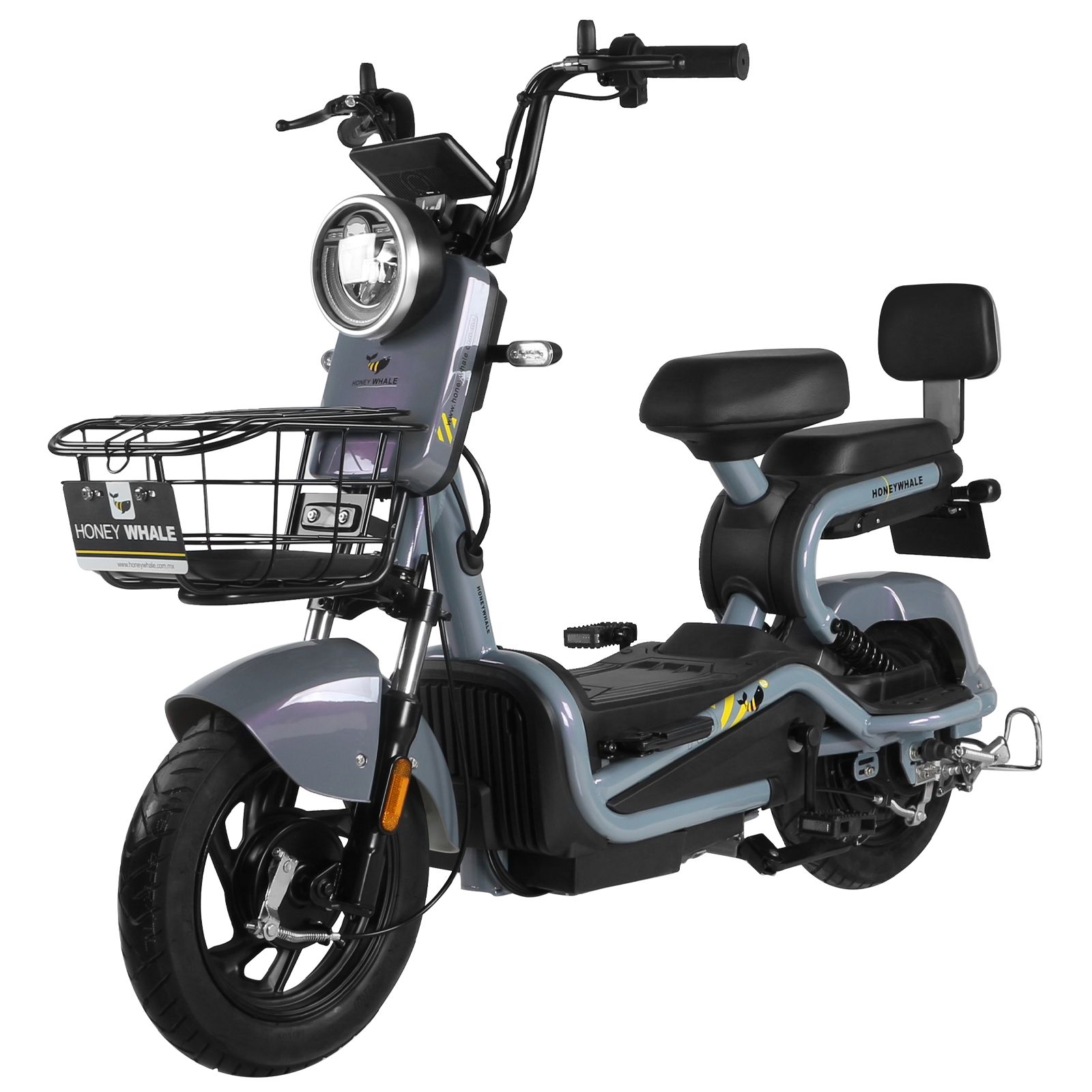 Motobici eléctrica Honey Whale KC Gris.
