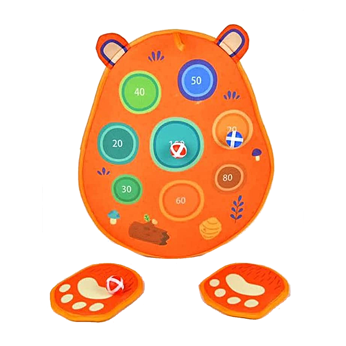 Juego Lanzamiento Dardos Pelotas Velcro Niños Mideer