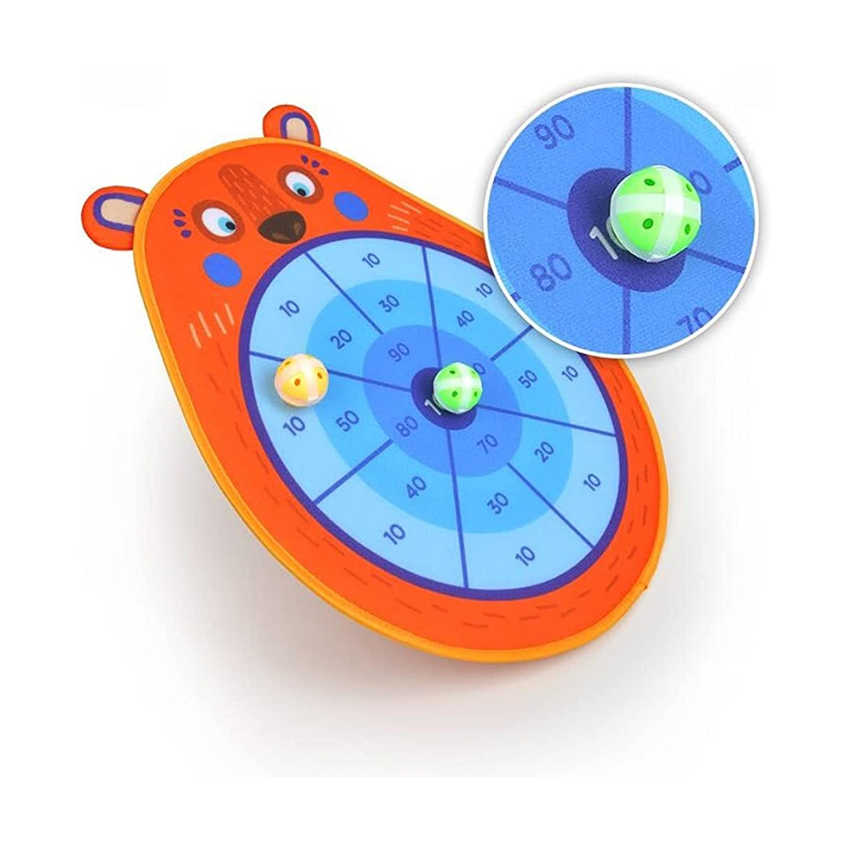 Juego Lanzamiento Dardos Pelotas Velcro Niños Mideer
