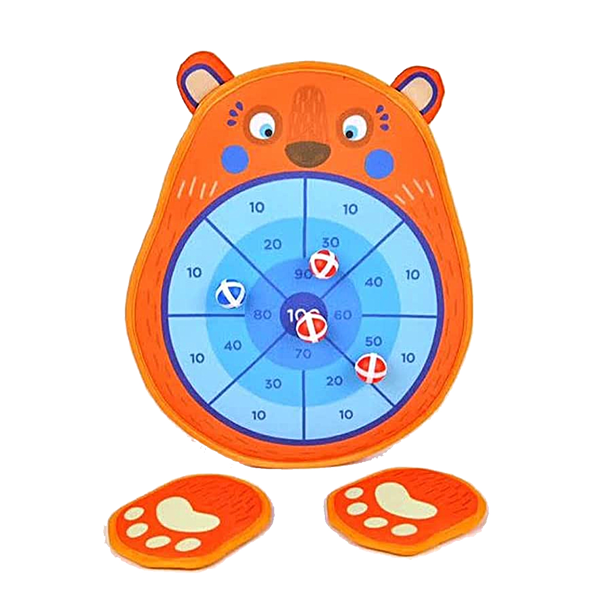 Juego Lanzamiento Dardos Pelotas Velcro Niños Mideer