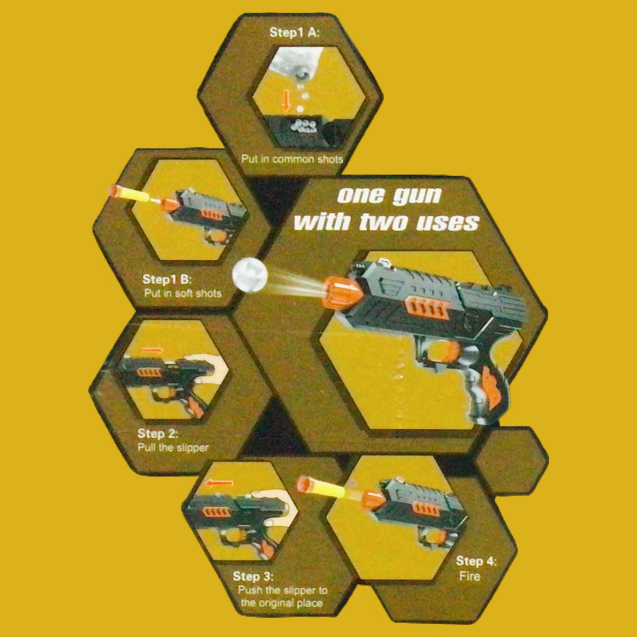 Pistola Hidrogel Y Lanza Dardos Micro Punch De Juguete M02