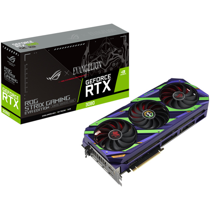 Tarjeta de Video ASUS ROG Strix GeForce RTX 3080 12GB GDDR6X Evangelion