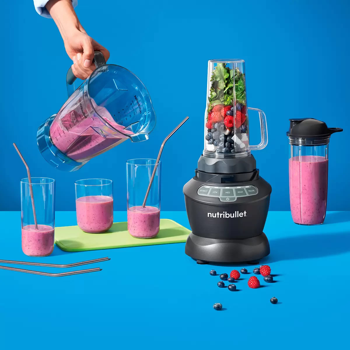 Combo Licuadora Nutribullet NBC-12A Potencia De 1200W - Negro