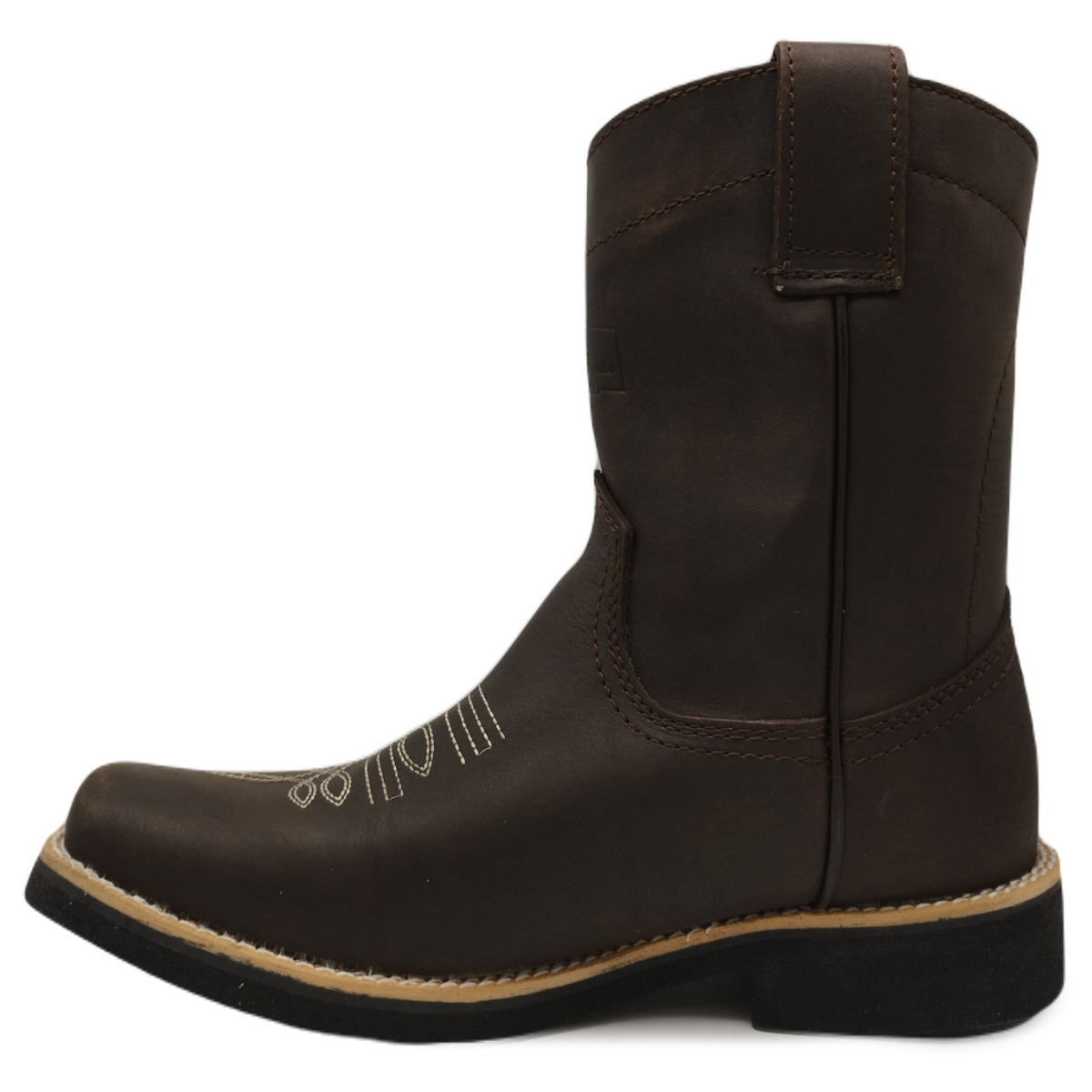 Botas Altas de Piel Cosidas Bordadas estilo Vaquero o Trabajo 9035