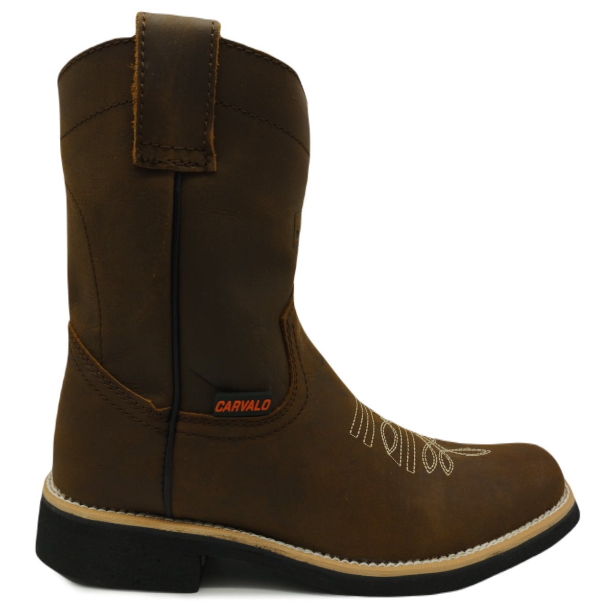 Botas Altas de Piel Cosidas Bordadas estilo Vaquero o Trabajo 9035