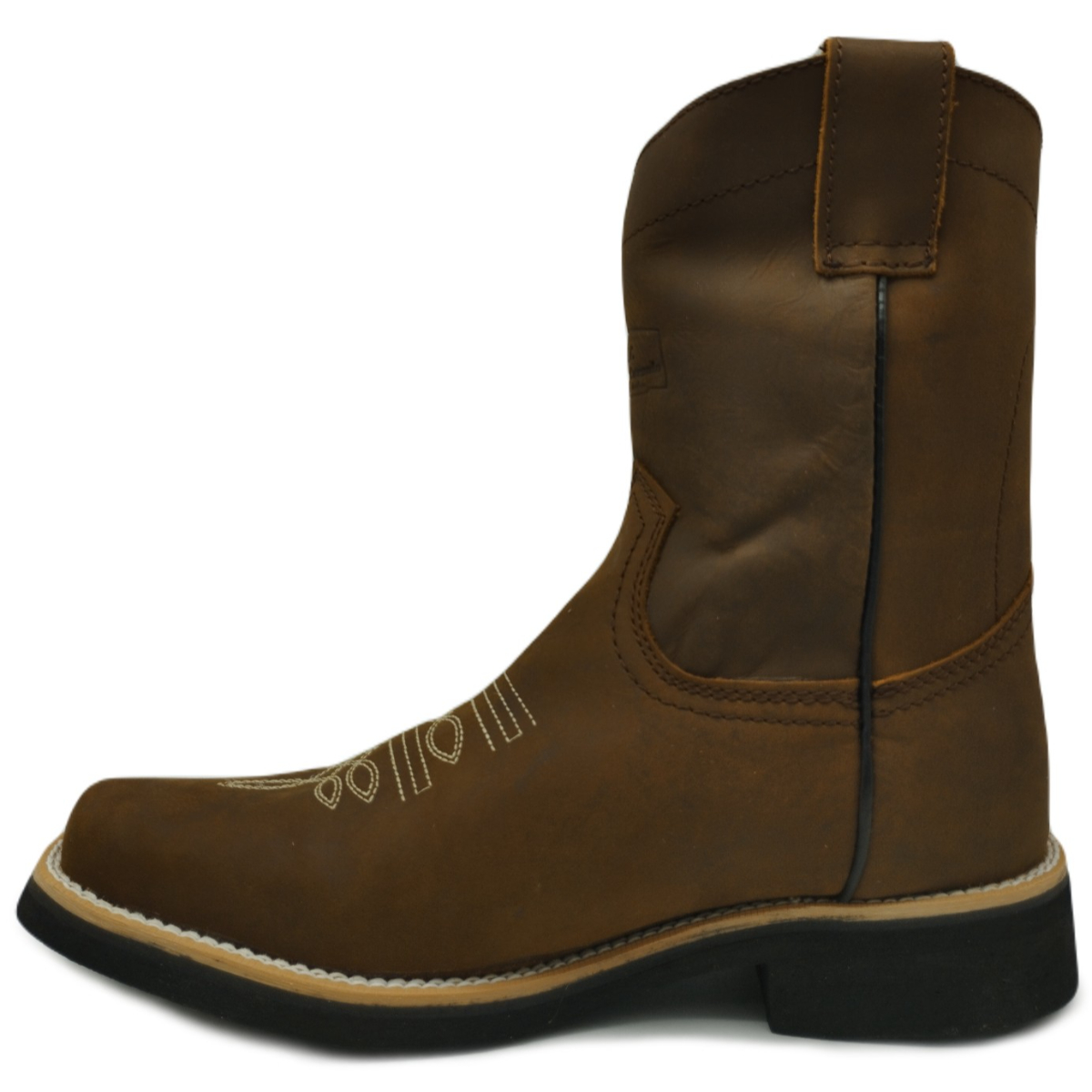 Botas Altas de Piel Cosidas Bordadas estilo Vaquero o Trabajo 9035