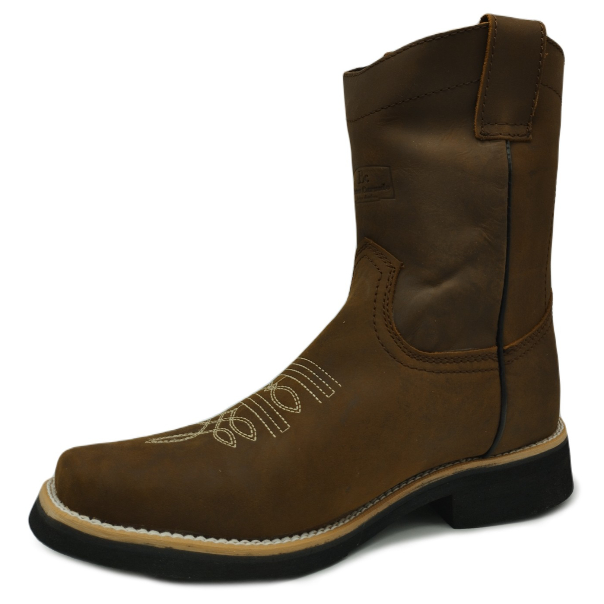 Botas Altas de Piel Cosidas Bordadas estilo Vaquero o Trabajo 9035