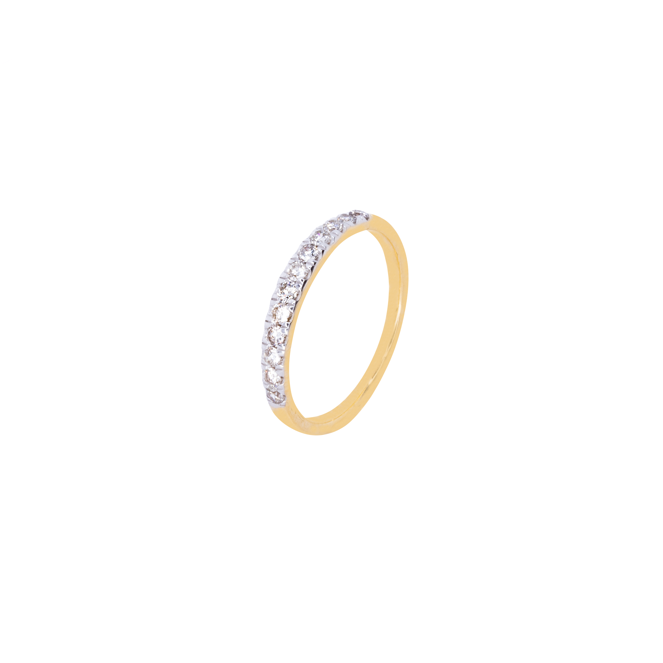 Anillo Churumbela con Diamantes 25 Puntos Oro 14 Kilates.