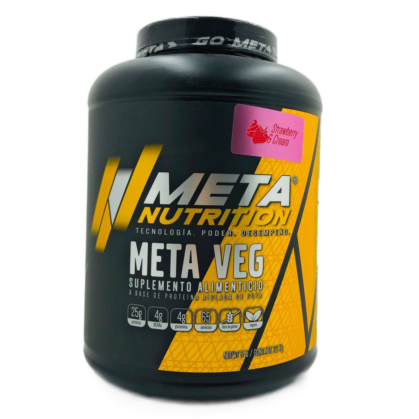 Meta Veg 5 Libras Sabor Fresas y Crema Meta Nutrition