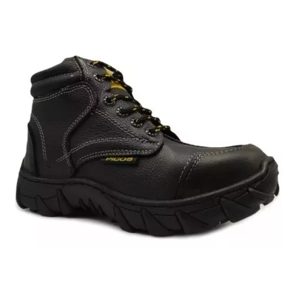 Botas de Piel Resistentes Con Protección De Acero Cosidas y Antiderrapantes 530