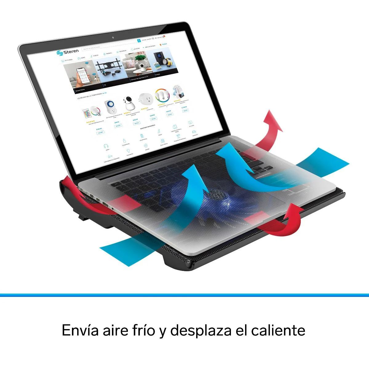Base Enfriamiento Laptop 2 Posiciones Steren