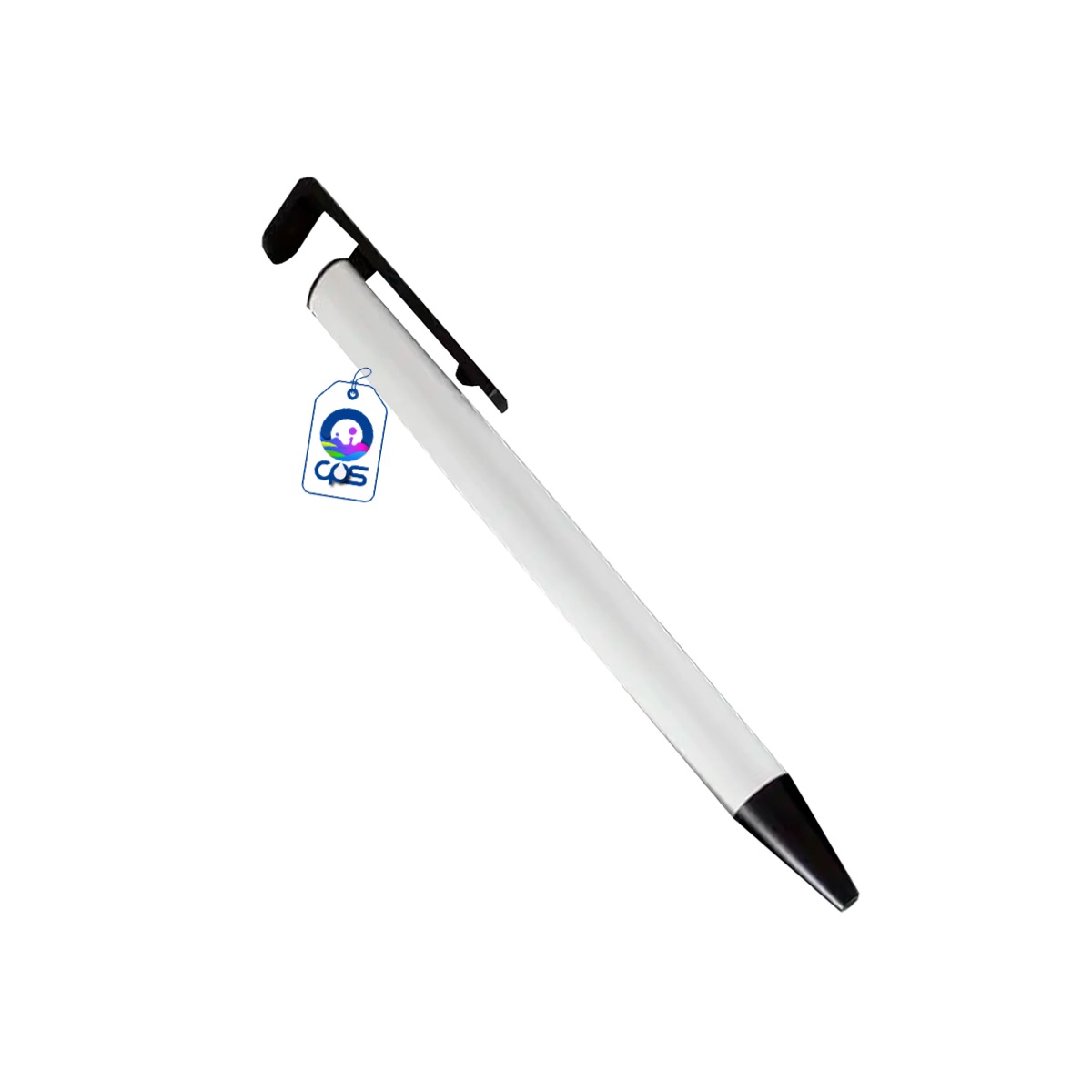 Pluma con clip de plástico para sublimar, 25 piezas.