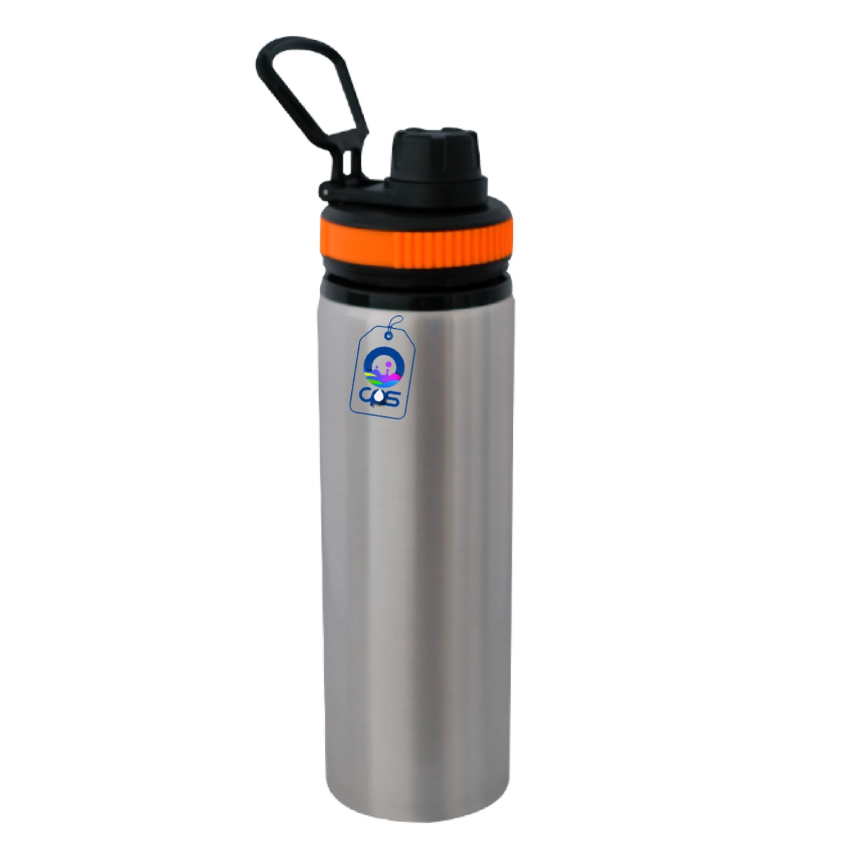 Botella deportiva de 750 ml. para sublimación con aro de color (10 piezas)..