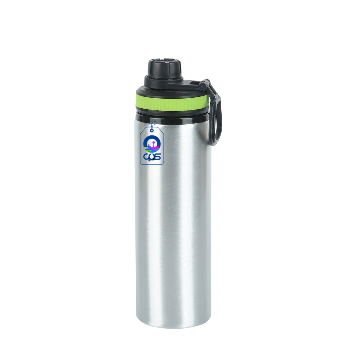 Botella deportiva de 750 ml. para sublimación con aro de color.