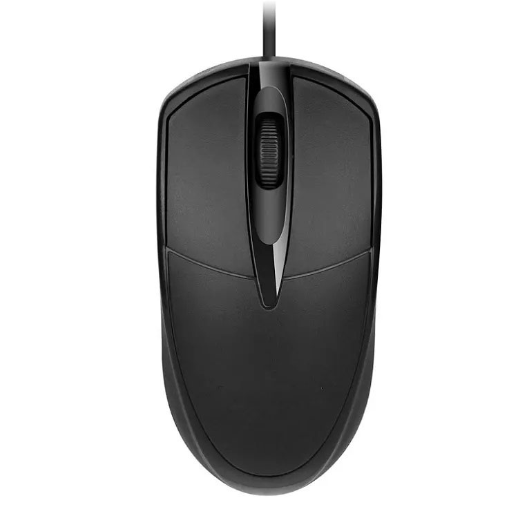 Mouse Ratón Óptico Alámbrico USB Ergonómico Para Pc Laptop (Negro).