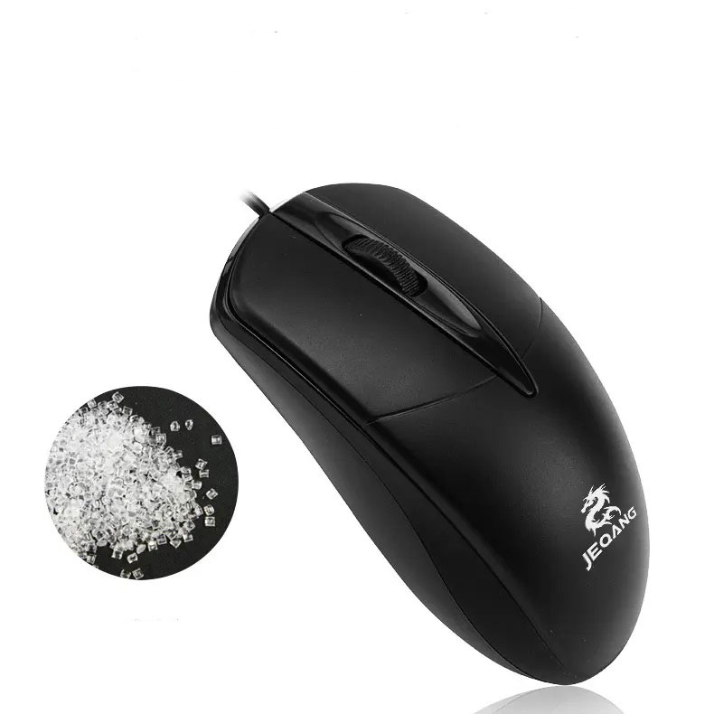 Mouse Ratón Óptico Alámbrico USB Ergonómico Para Pc Laptop (Negro).