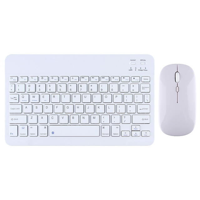 Teclado y raton online inalambrico blanco