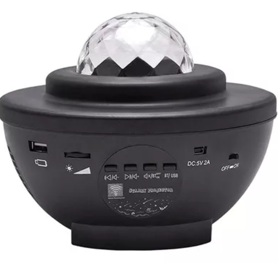 Proyector De Luz Galaxia Led Lampara Mesa Música Bluetooth