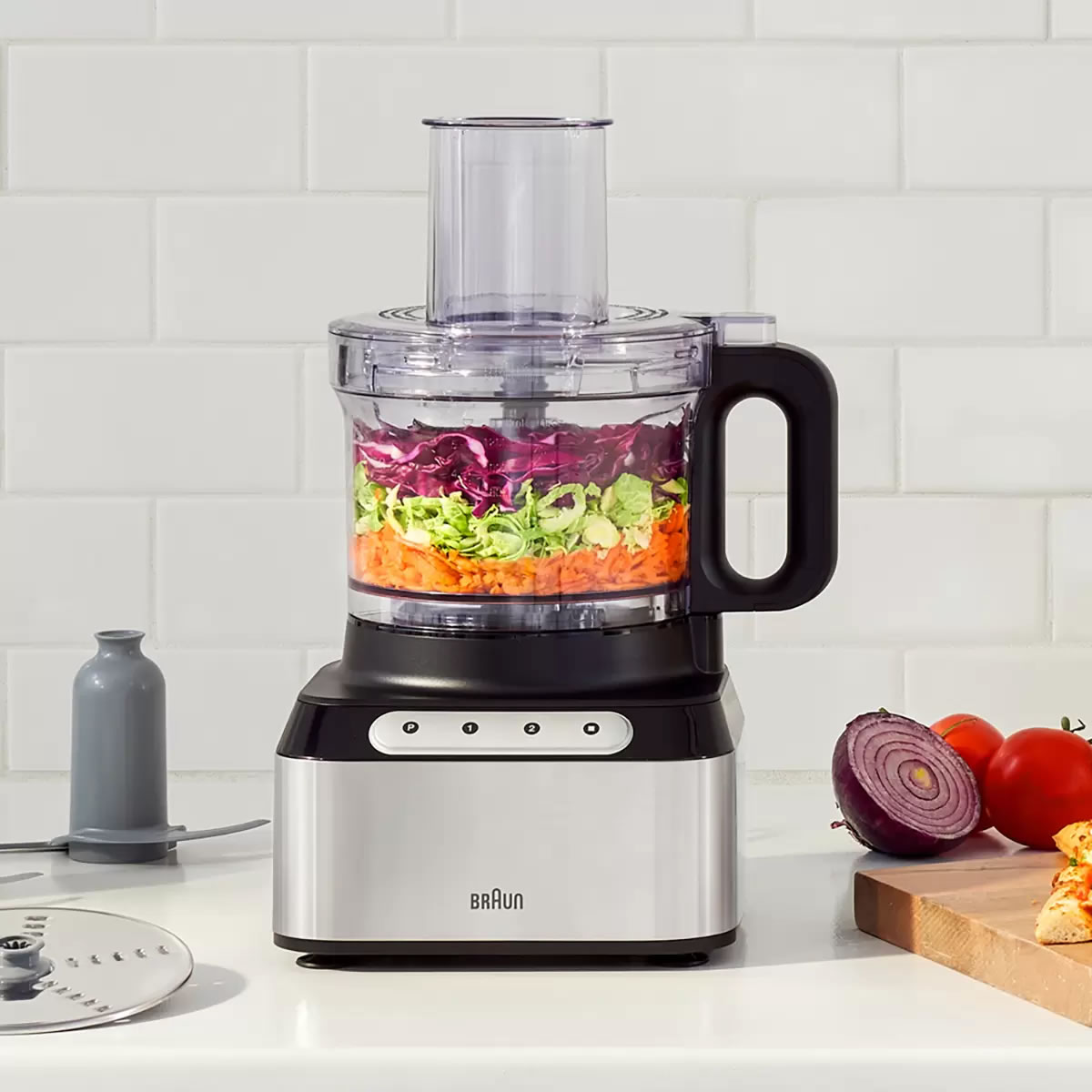 Procesador De Alimentos Braun FP3211SI 550 W 120 V 8 Tazas