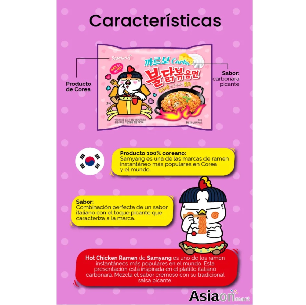 Samyang Hot Chicken Carbonara 5Pack