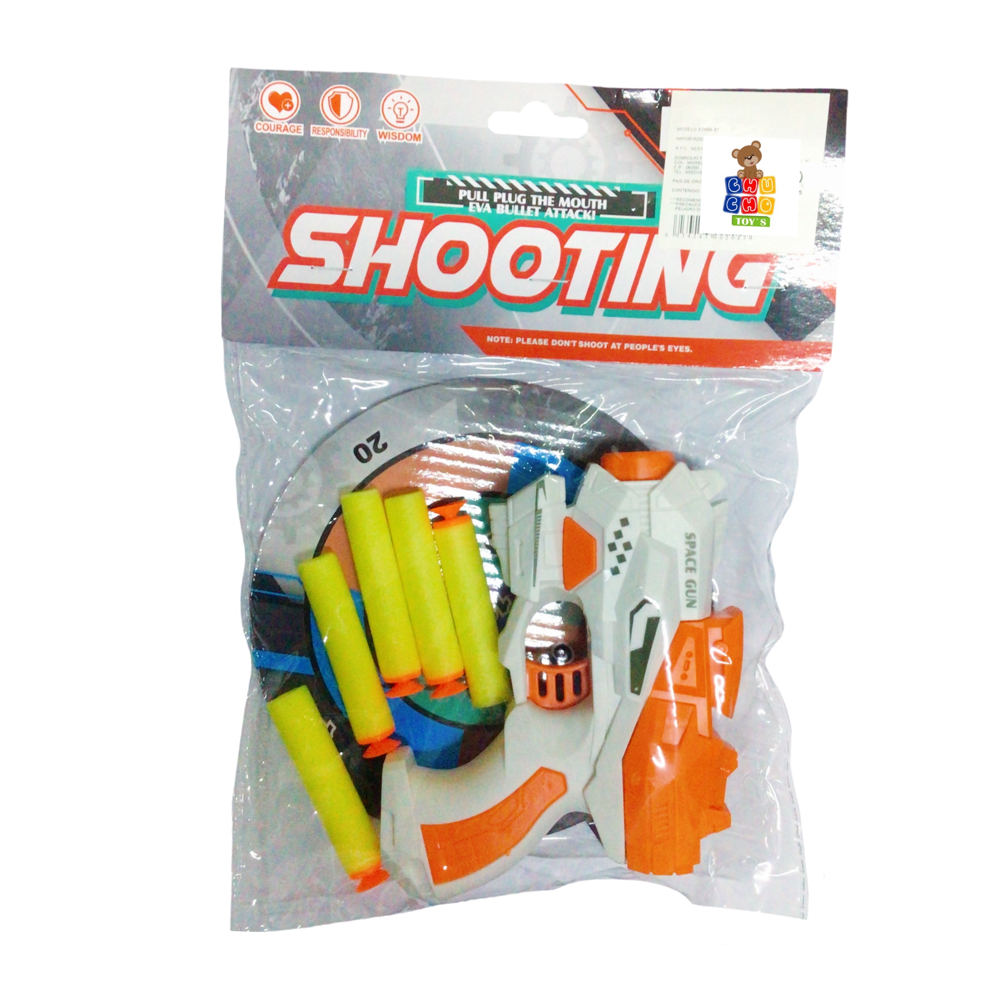 3 PISTOLA DE JUGUETE LANZA DARDOS CON TIRO AL BLANCO