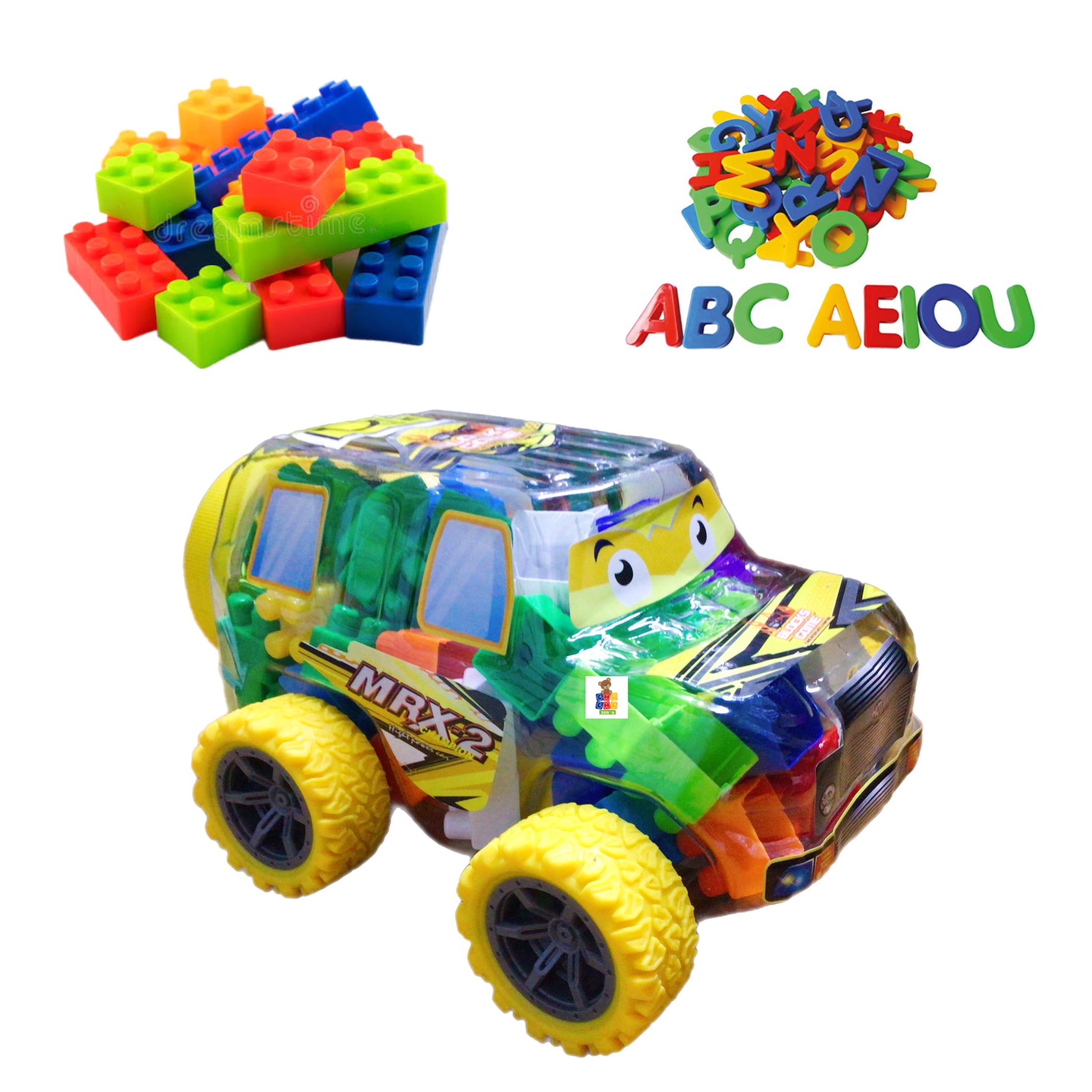 Camioneta Didáctica Con Fichas Juguete Blocks Game 100pz